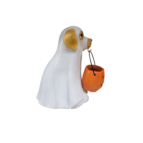 Ghost Dog & Jack O'Lantern LED Tabletop Home Decor Halloween NEW - Picture 6 of 6